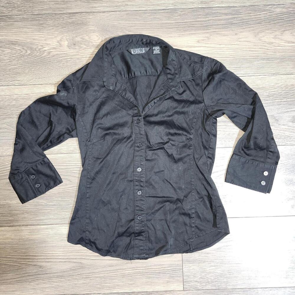 Black button up shirt women's size xs